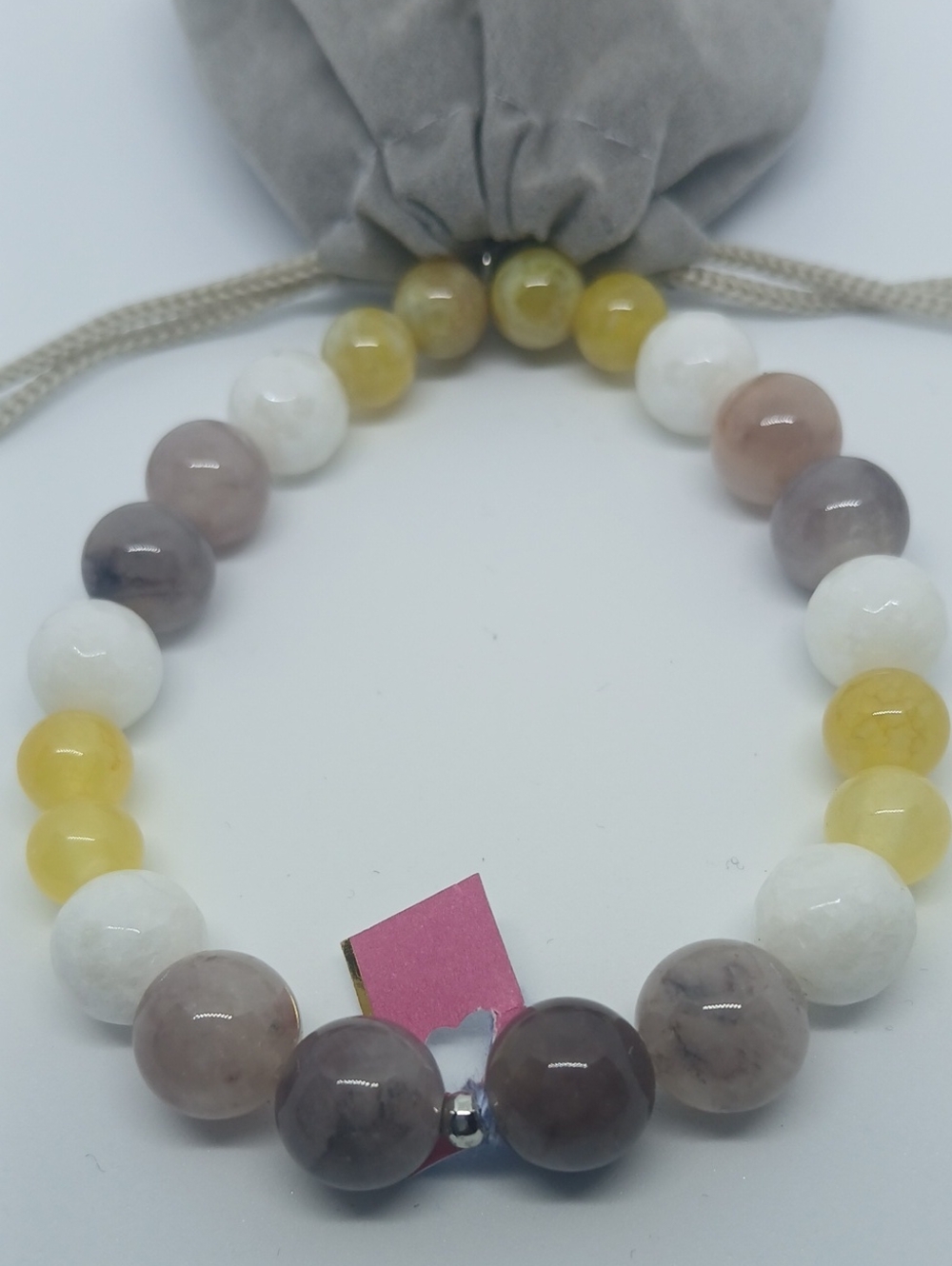 "Surprise Me" Multi-Colored Quartz Gemstone Beaded Stretch Bracelet